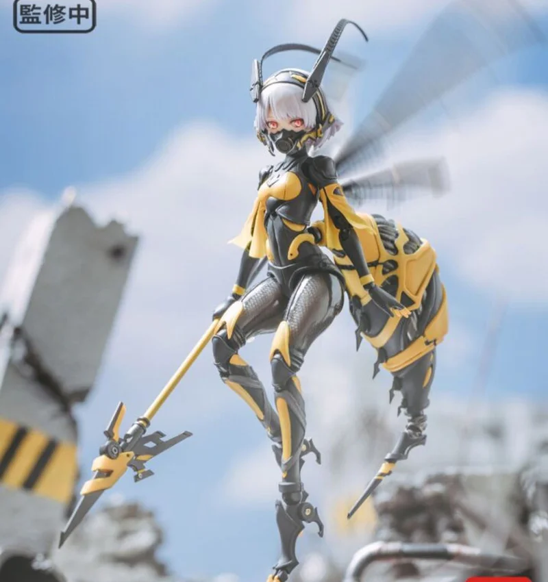 

Kotobuki Machine Girl Snail Shell BEE-03W Wasp Girl Bun-chan Anime Figures 1/12 Assembly Boy and Girl Collection Toys In Stock