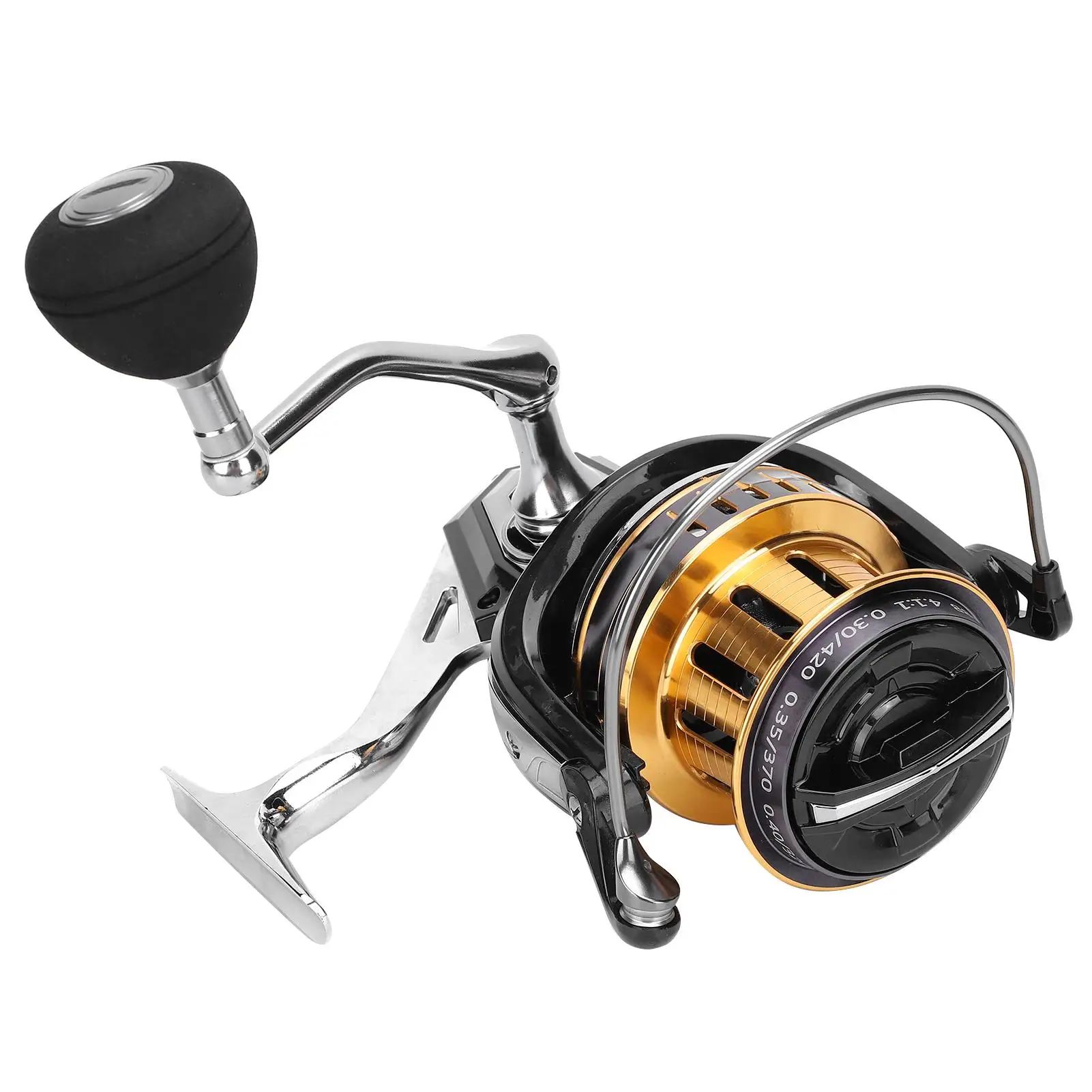 High-Speed Metal Spinning Fishing Reel 5+1BB Bevel Cup 4.1:1 - Durable Fishing Wheel for Anglers