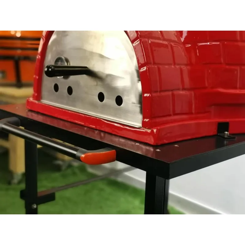 

Steel Egg Grill, Brick Wood Grill Outdoor Ceramic Wood, Pizza Oven