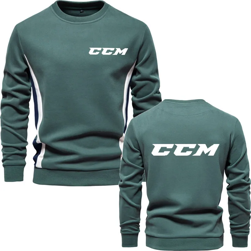 العلامة التجارية الرجال هوديي القطن الخالص CCM مطبوعة موضة عادية جديدة الرجال الربيع والخريف عالية الجودة الرجال البلوز البلوز #5