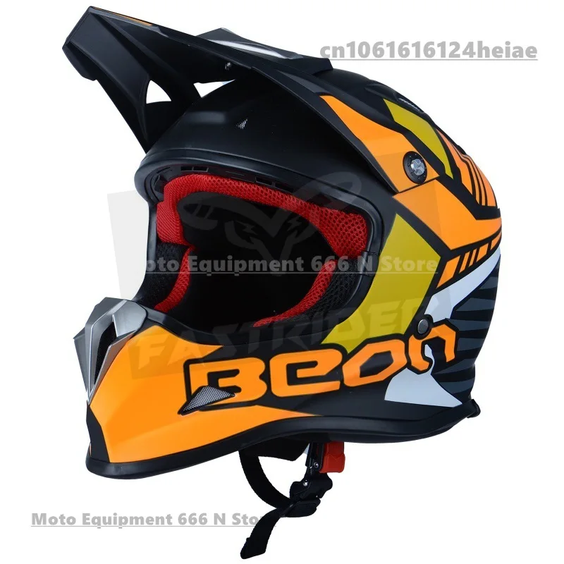 

Professional DOT BEON B602 Moto Off-Road Riding Racing Motocross Racing Breathable Off-Road Full Face Helmet