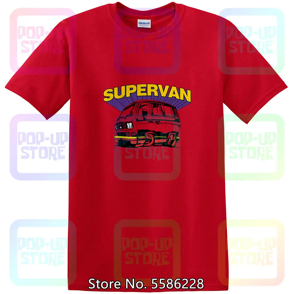 SuperVan, T25  Harajuku streetwear shirt men van T Shirt - Gift Him Dad T3 Doka Caravelle Vanagon Wedge