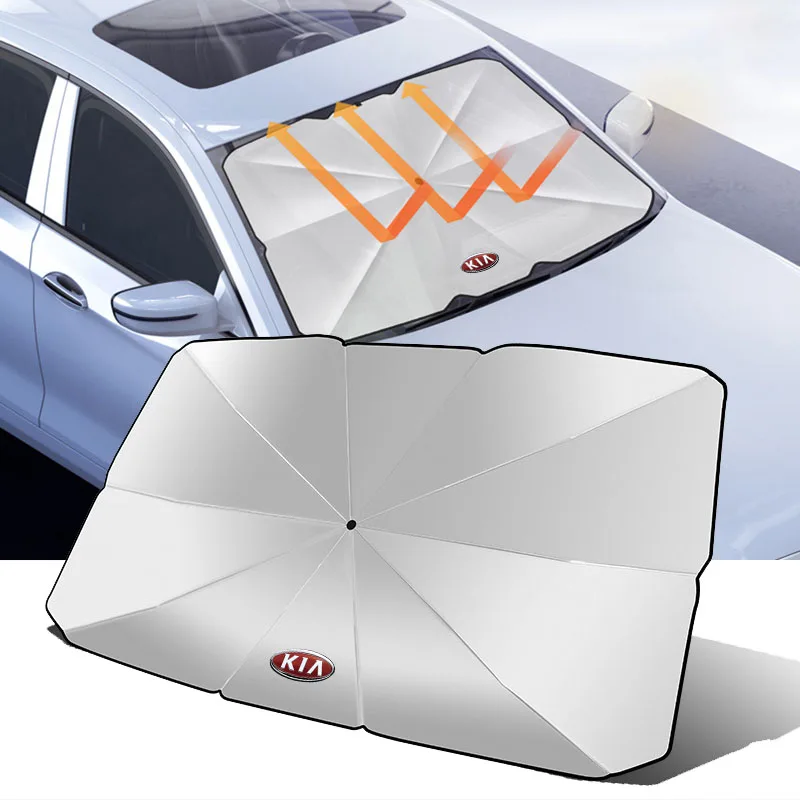 

1Pcs Car windshield Sunshade Umbrella Protector Parasol Foldable For KIA Sportage Rio Ceed Proceed Sorento Picanto Optima Niro