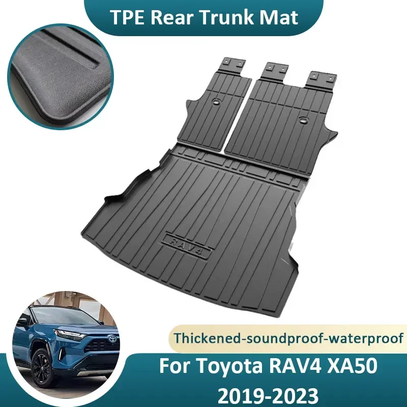 TPE Rear Trunk Mat For Toyota RAV4 XA50 Suzuki Across 2019 2020 2021 2022 2023 Storage Pad Anti-scratch Waterproof Easy Clean