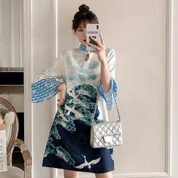 2021 White Plus Size 3XL 4XL Party Casual Qipao Traditional Chinese Clothing Vintage Modern Improved Cheongsam Dress for Women