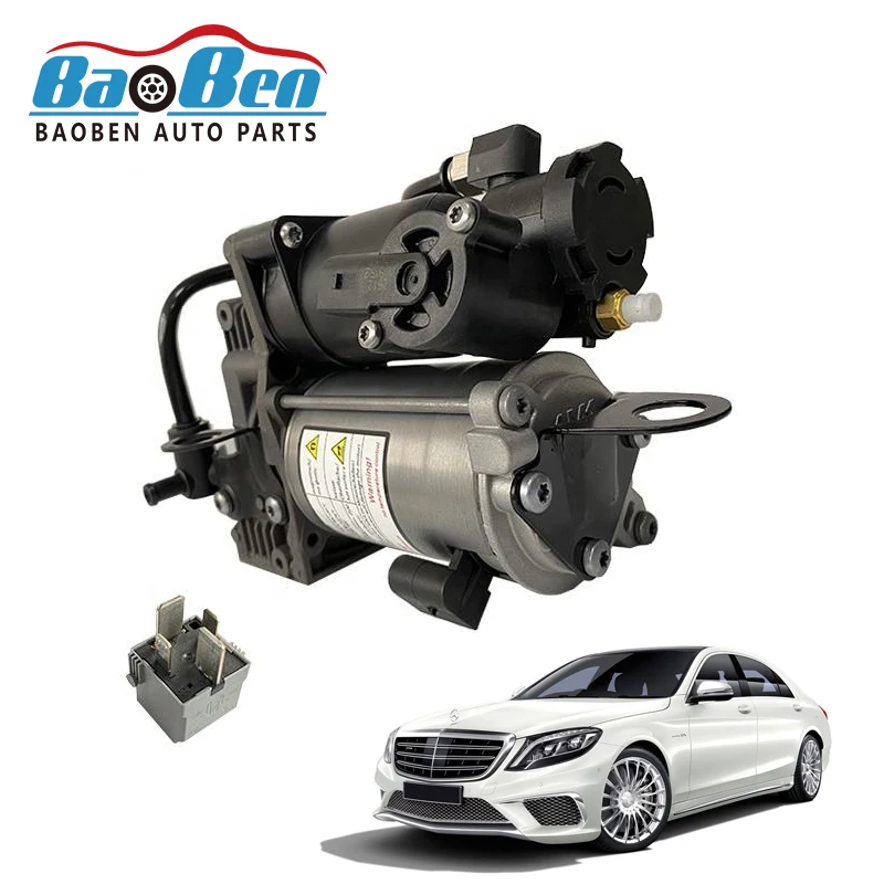 A0993200104 baoben auto parts for benz w64 W222 w251 w166 W222 c216 Air compressor pump with relay 0993200104 2223200604