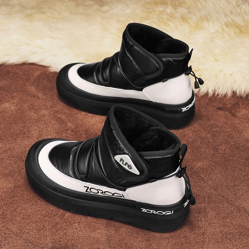 Winter main promotion, high-top plush, thick-soled outdoor snow boots, cotton shoe men