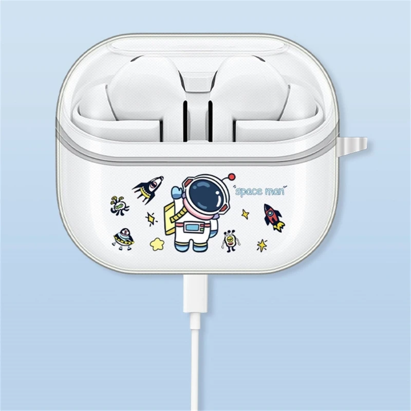 TPU Wireless Earbud Protections, Transparents Case With Unique Cartoon Illustrations For Samsung Galaxy Buds 3Pro