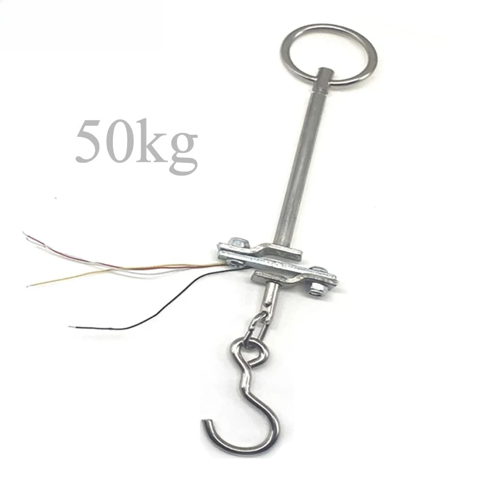 Tension Load Cell 50kg with Hooks Tension Sensor Hook Portable Scale Electronic Scale Weight Pressure Sensor Microcontroller