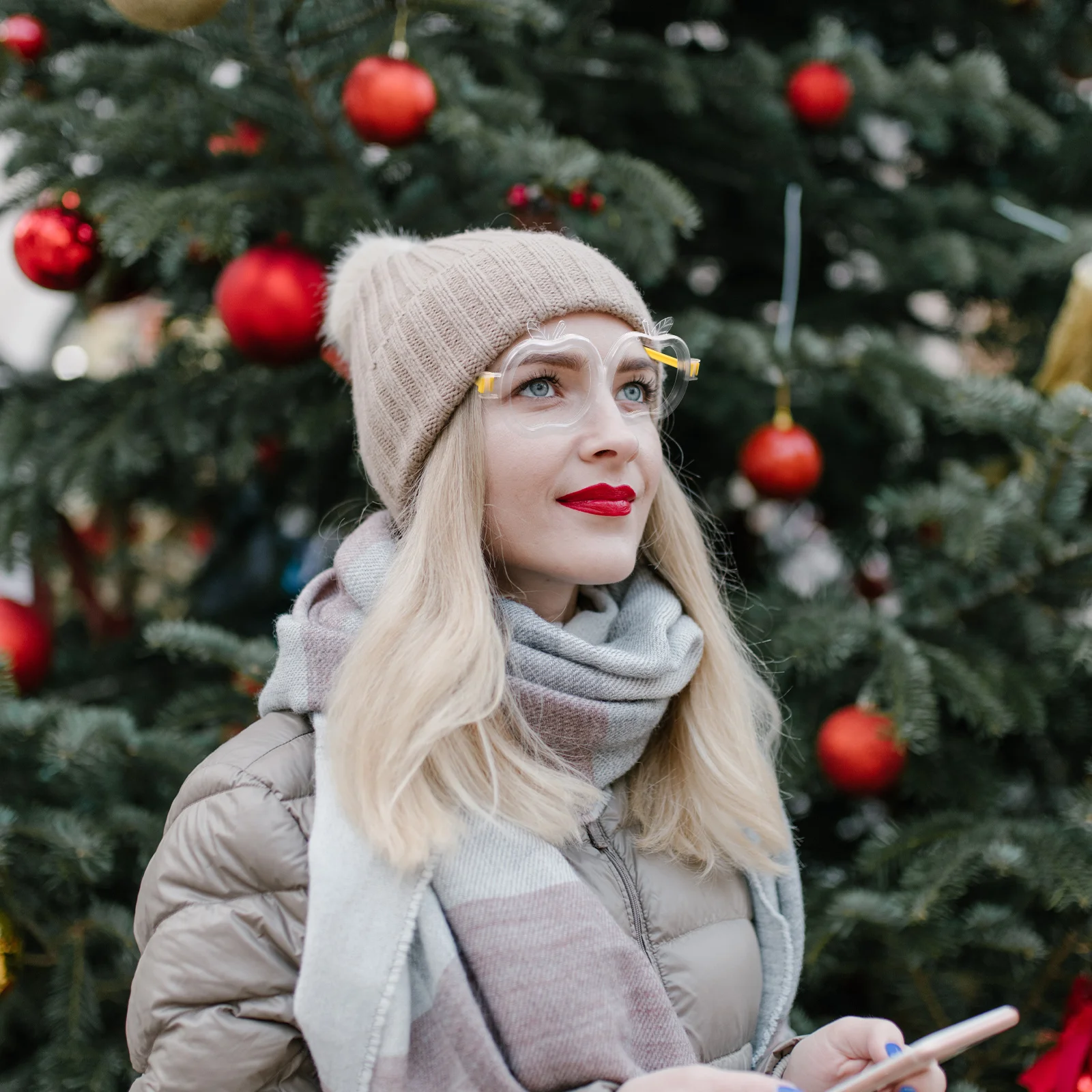 10Pcs Light Up Apple Glasses Eyewear for Concerts Weddings School Fundraisers Festival Costumes Disco Outdoor