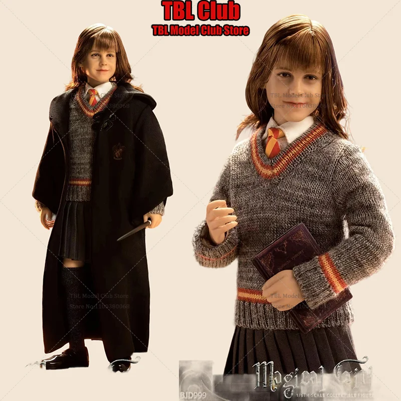 En Stock, juguetes personalizados OB BJB999, escala 1/6, chica mágica, película de fantasía Hermione, conjunto completo de figuras de acción de 12 pulgadas, juguetes de soldado femenino