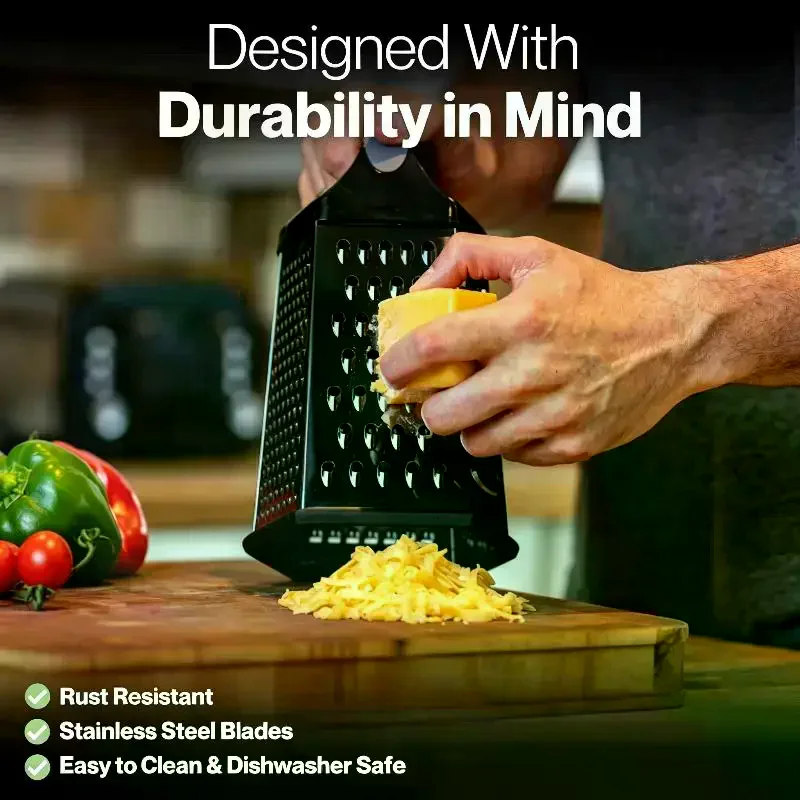 Vegetables Box Grater Stainless Steel 6 Sides Slicer Shredders Manual Cheese Potato Graters Kitchen Accessories Multifunctional
