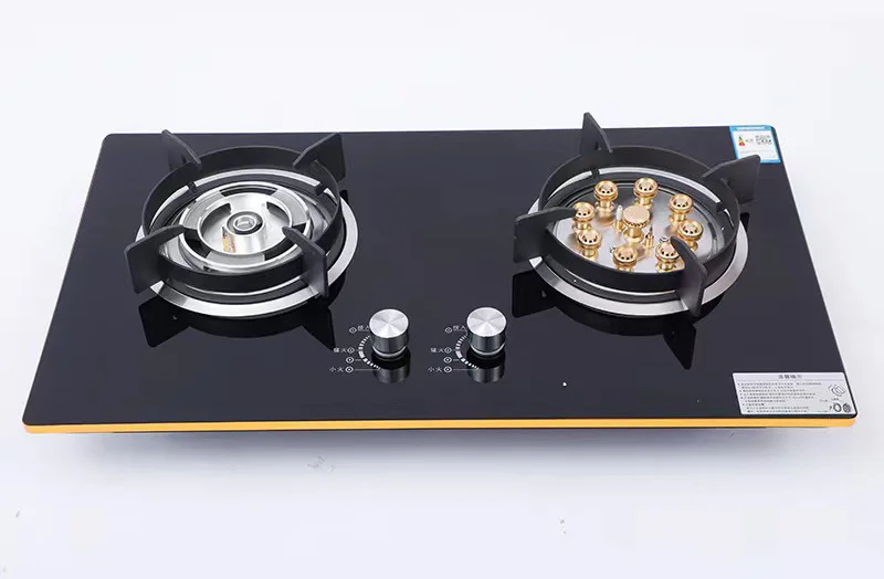 Table Top Smart Wholesale Built-In Tempered Glass Gas Stove for Home Kitchen Use