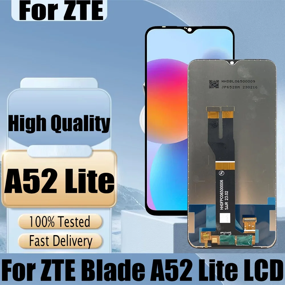 Pop Original 6,52 "para ZTE Blade A52 Lite pantalla LCD Panel táctil cristal digitalizador montaje A52 Lite LCD reparación de repuesto