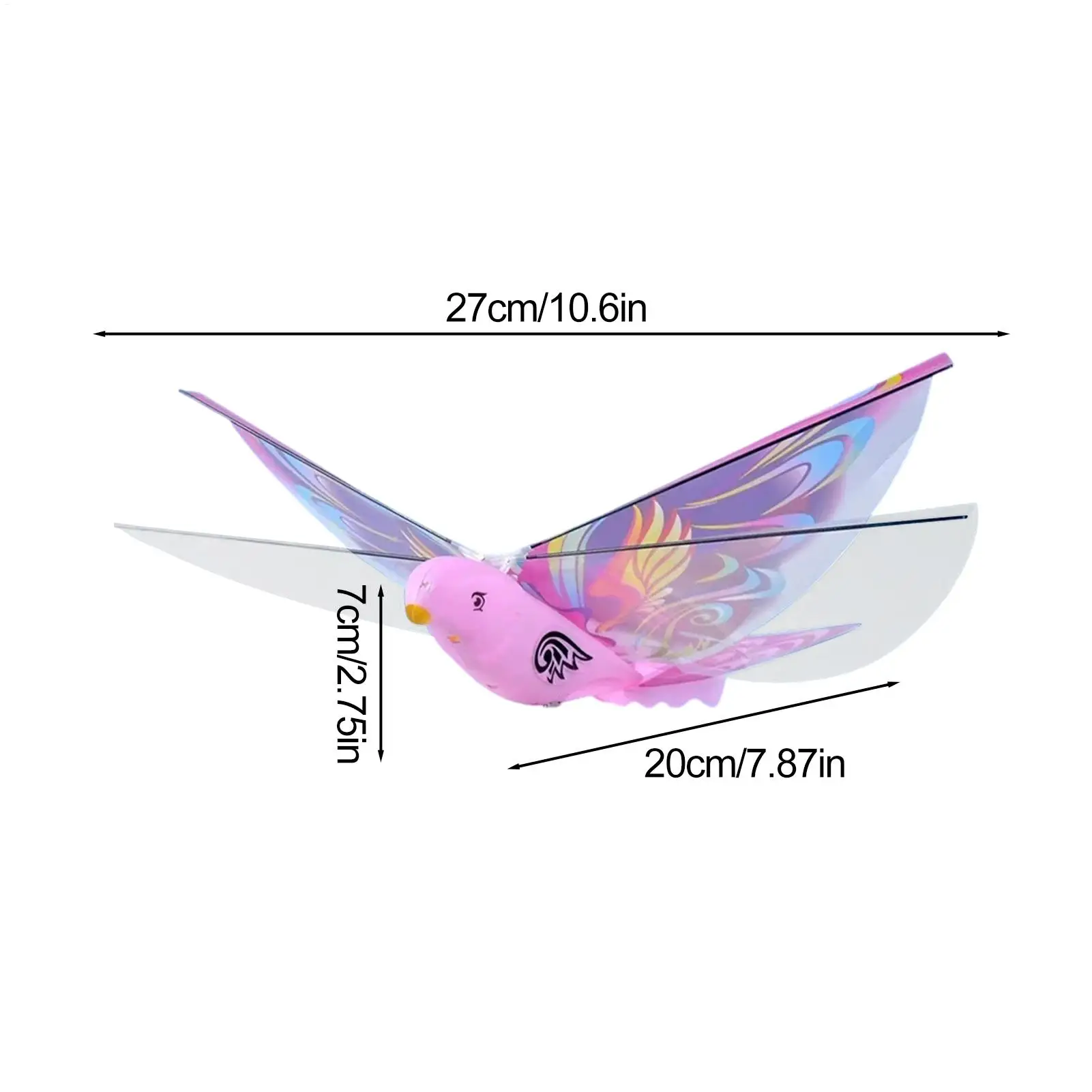Giocattoli per uccelli per bambini Gioco realistico di figurine di animali con ali battenti Giocattolo per uccelli elettrici volanti per bambini Adolescenti Raccolta di famiglia