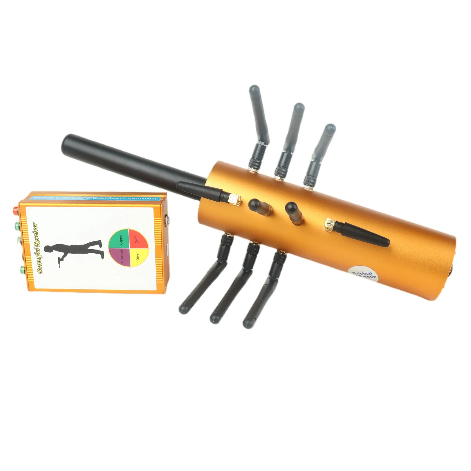 The Professional Real AKS Long Range Gold Detector 10 Antennas for Copper Silver Diamond Include ALuminum Case