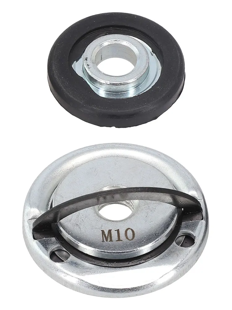 M10 Angle Grinder Self-Locking Pressing Plate Quick Release Flange Nut + Bottom Pressure Plate Power Chuck Tools