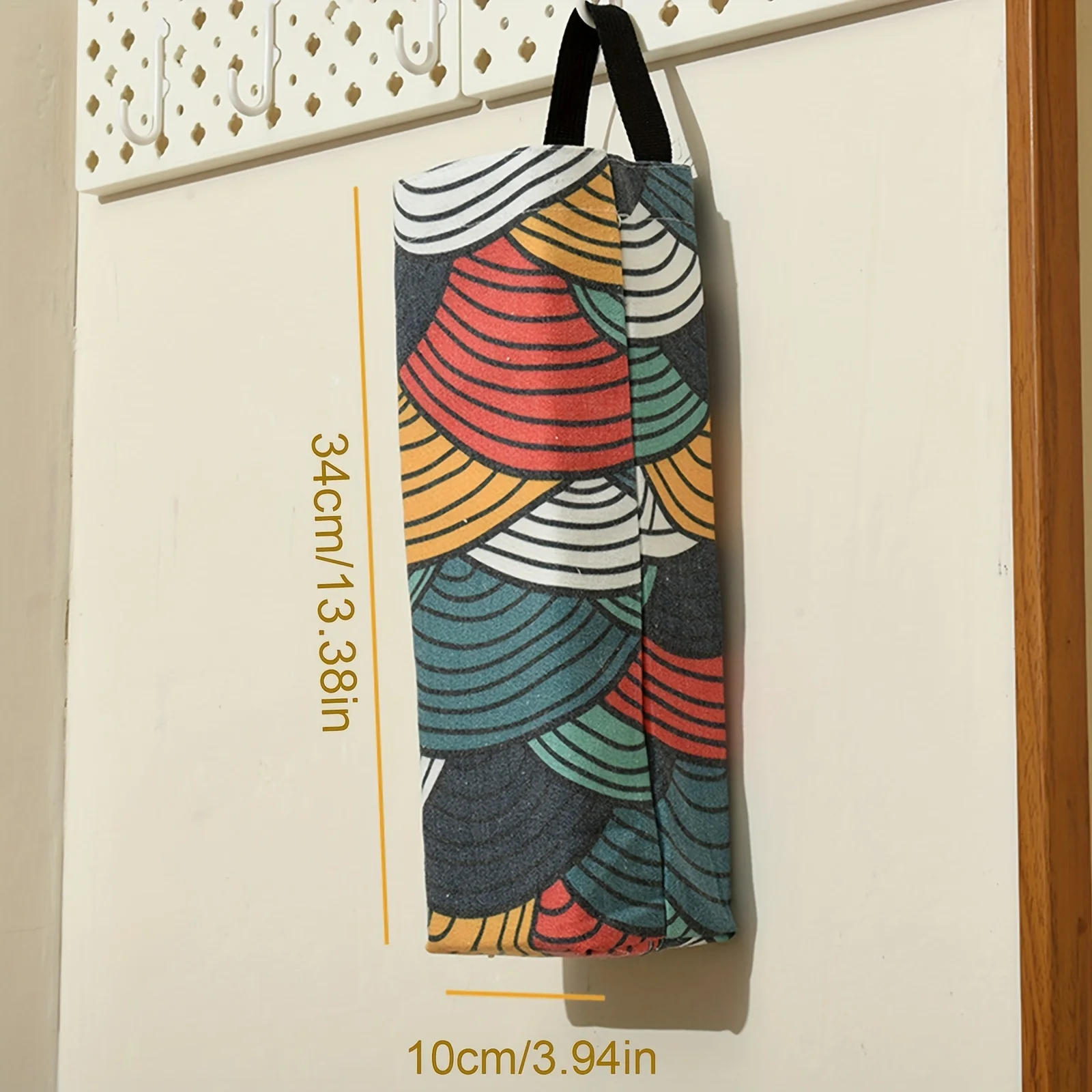 Plastic Bag Holder, Grocery Bag Holder Trash Bags Holder Organizer Cloth Hanging Storage Dispensers Breathable Cloth Garbage Bag