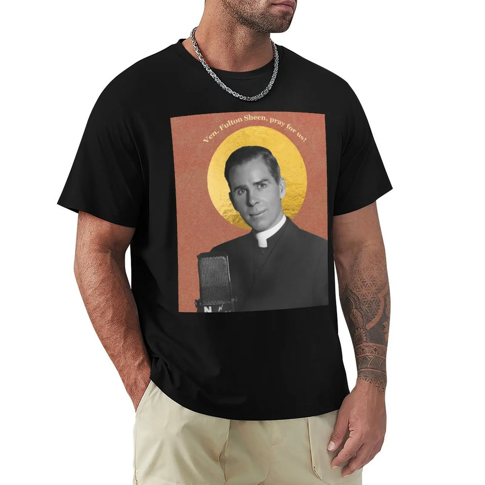 Venerable Fulton Sheen, Pray for Us! T-Shirt Christmas Theme Tee Top