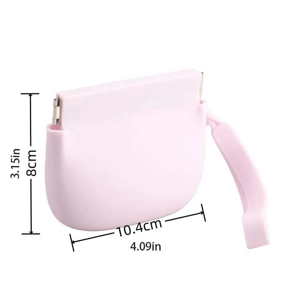 With Lanyard Silicone Coin Purse Wallet Waterproof Solid Color Mini Makeup Bag Handbag Jewelry Packing Bag Simple Money Bag