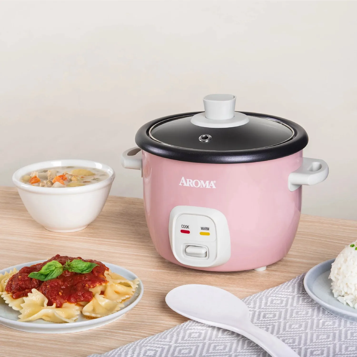 Can cook rice can stew soup can stir fry three-in-one small pot pink/Blue/White