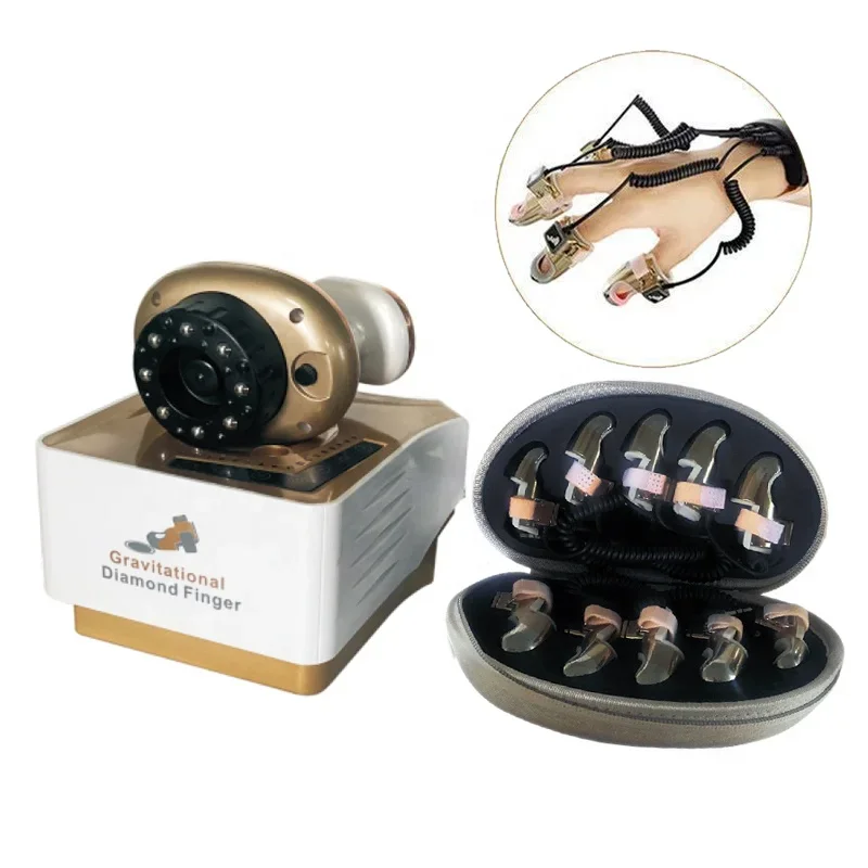 Good Quality Body Massager Microcurrent Golden Finger EMS Machine/Gravitational Diamond Finger