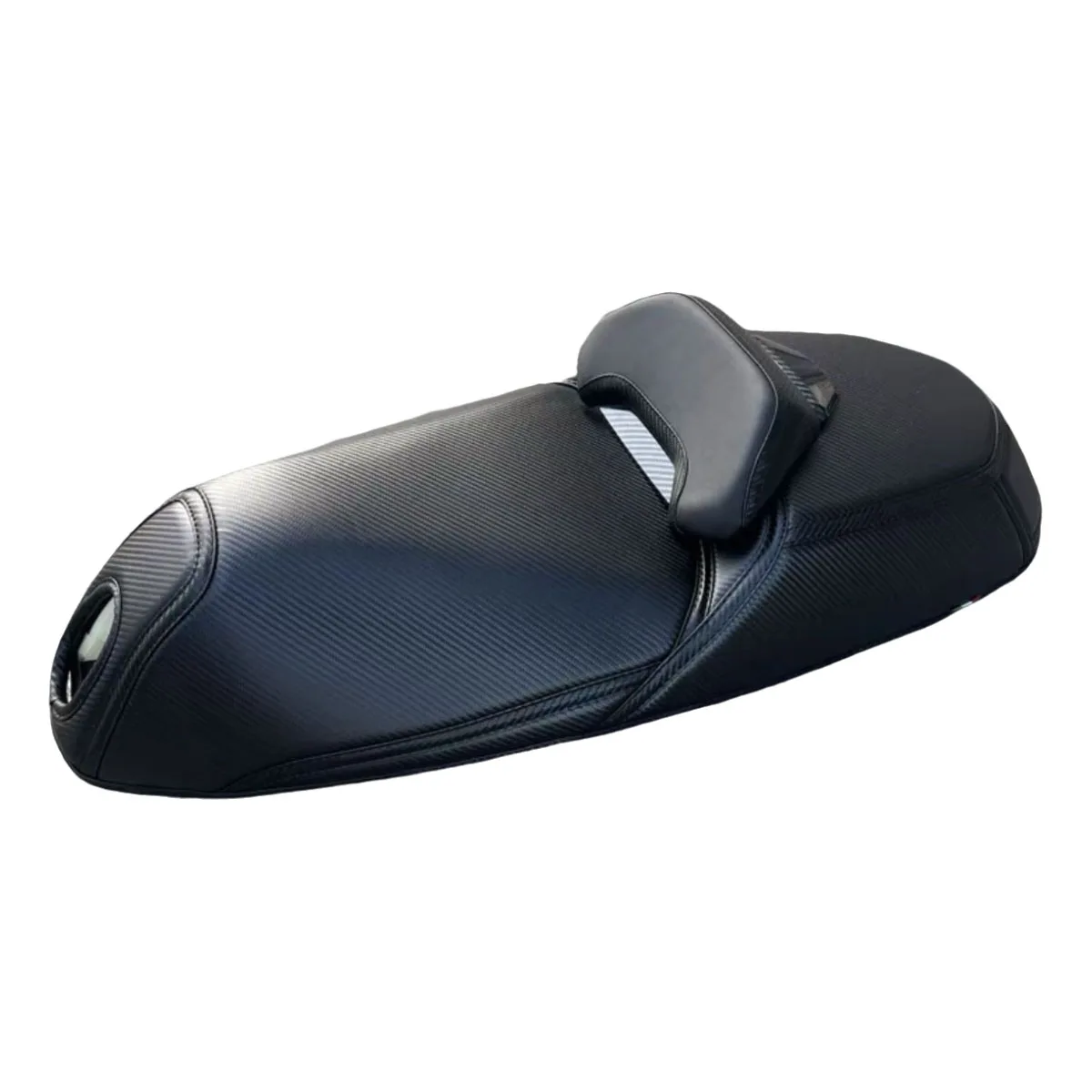 Motorcycle cushioning imitation leather pattern seat cover seat cover riding lumbar backrest Fit For Peugeot DJANGO EVO150