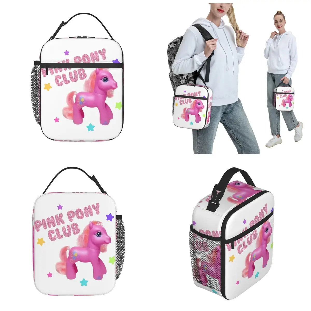 Lunch Box Chappell Roan Pink Pony Club Product Midwest Princess Tour Storage Food Box Thermal Cooler Lunch Box For Travel