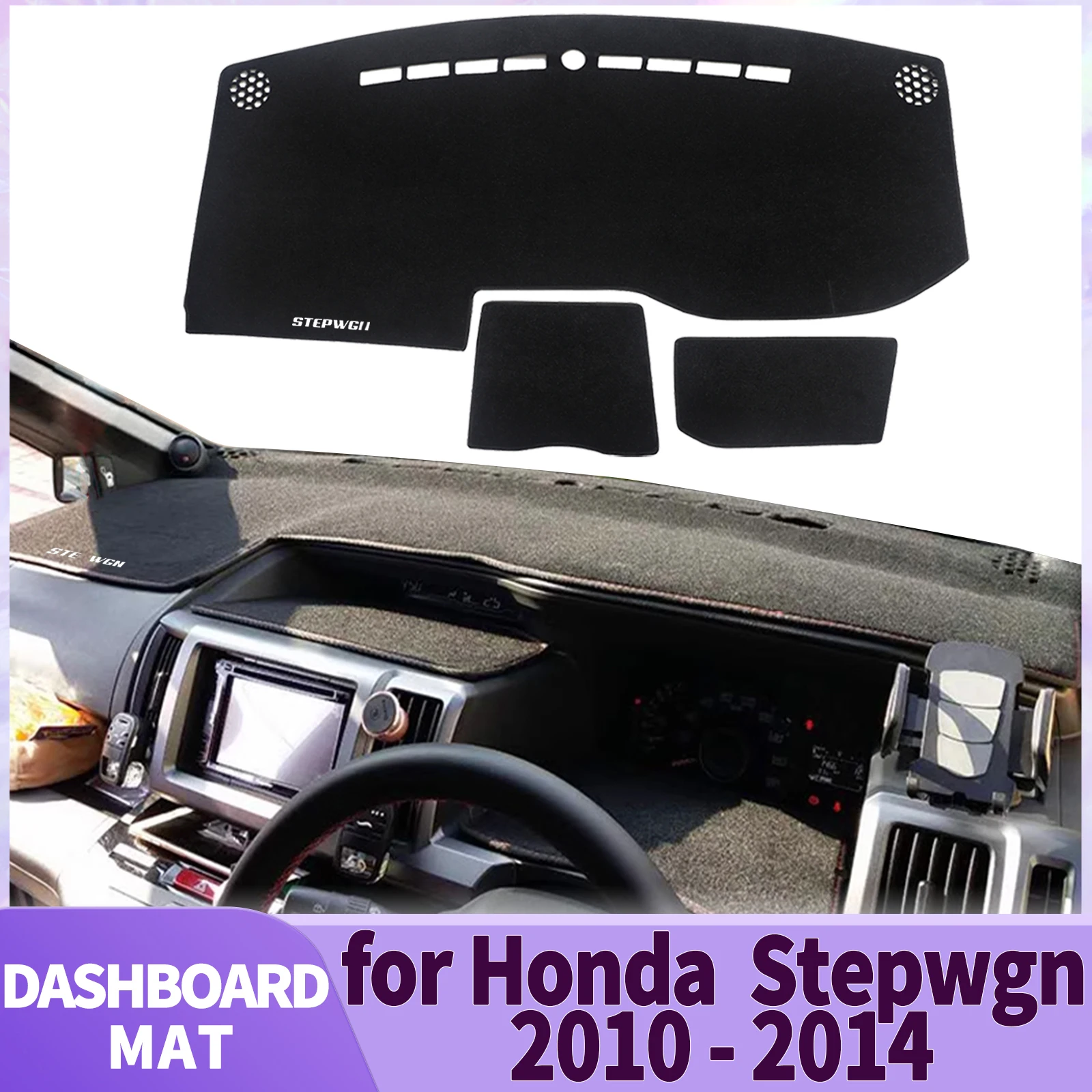 

fit for Honda Stepwgn Step Wagon G4 2010-2014 RHD Car Accessories Dashmat Dashboard Cover Pad DashMat Sunshade Protective Carpet