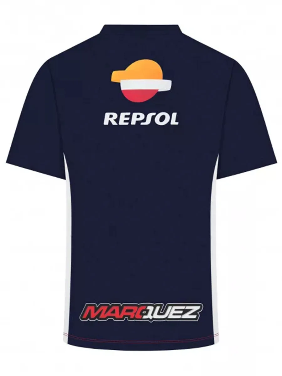 Racing Sportswear Breathable Quick Drying Short Sleeved Men's Fashion Trend New Official Alex Marquez Dual Repsol Honda T'Shirt