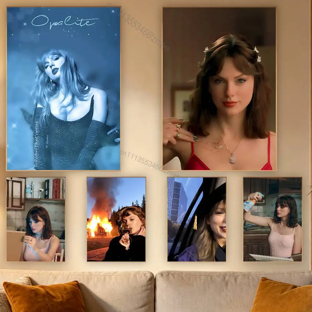 

Opalite Singer T-Taylor Poster Wall For Sticky Decoration Waterproof Home Living Room Bedroom Bar