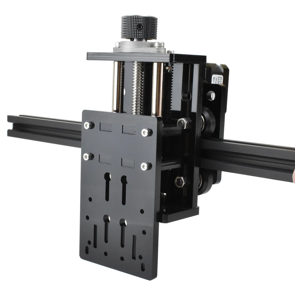Soporte de elevación de eje X, marco de montaje, soporte de ajuste de enfoque láser para máquina de grabado láser CNC, grabador, perfil 2020 2040
