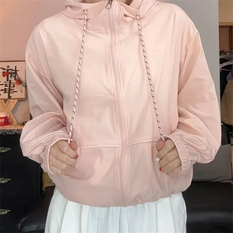Sunscreen coat Lady 2025 Summer New Sun Protective Clothing Jacket Women Joker UV-Proof Outwear Breathable Outdoor Thin Overwear