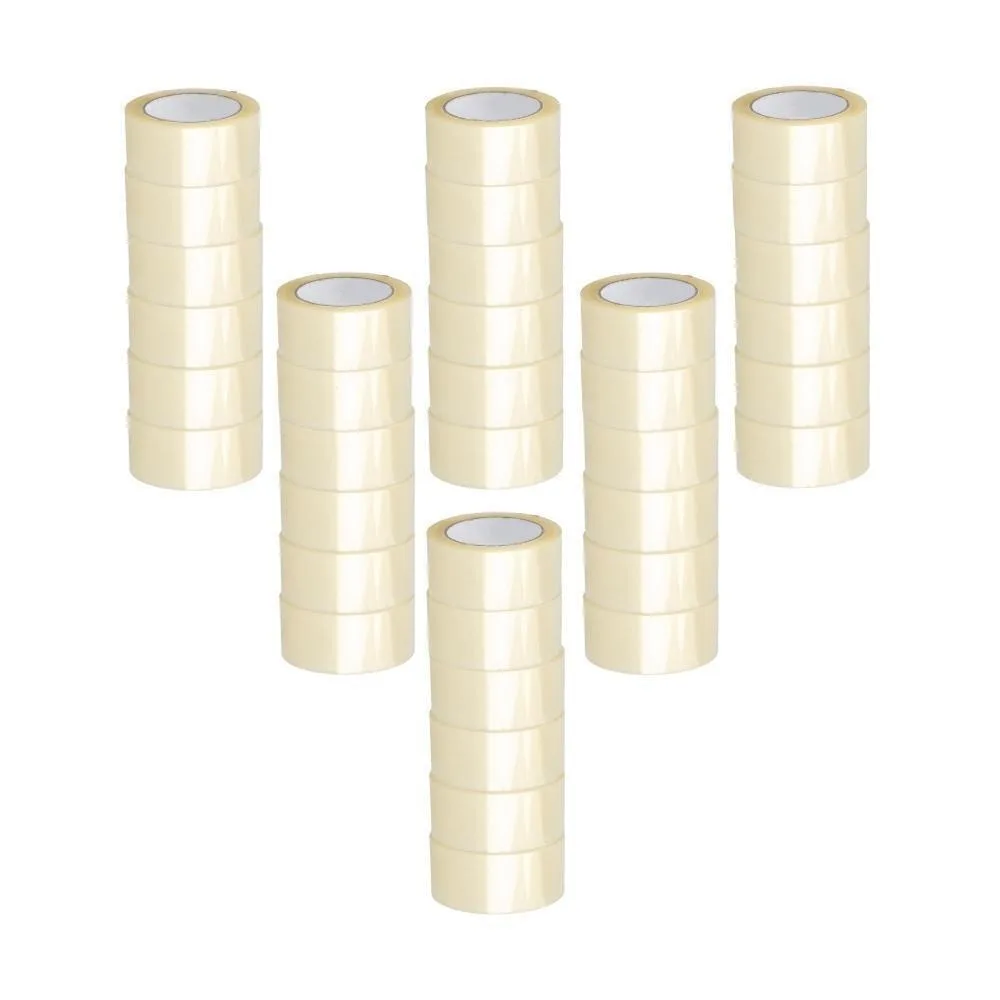 

36 Rolls Carton Sealing Clear Packing Tape Box Shipping 1.75 Mil 2" x 110 Yards