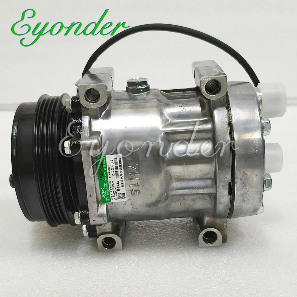 Air Conditioning AC Compressor SD7H15 7H15 for Sanden for LAND ROVER DEFENDER LD Pickup 2.5 Td5 JPB101200 8076