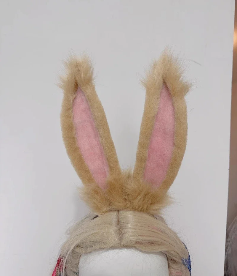 ตุ๊กตากระต่ายหู Final Fantasy XIV Ff14 Viera คอสเพลย์ Props กระต่ายสาว Headwear สําหรับเกมอะนิเมะฮาโลวีนเครื่องแต่งกายอุปกรณ์เสริม