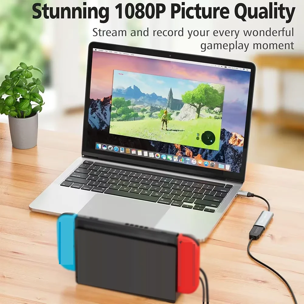 2-IN-1 HD 4K Video Capture Card HDMI to USB/Type-C Video Grabber Record Box for PS4 Game DVD Camcorder Camera Recording Live