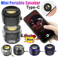 Portable Mini Speaker Universal 3.5mm Plug in Jack Mini Sound Box Mobile Phone Speaker Amplifier External Line-in Speaker