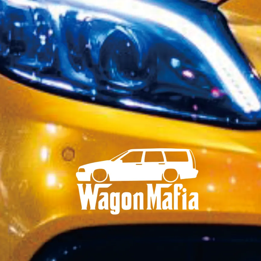 Three Ratels TZ-416 10*18.6cm WAGON MAFIA For Vw Volkswagen Passat Car Stickers And Decals Auto Car Sticker