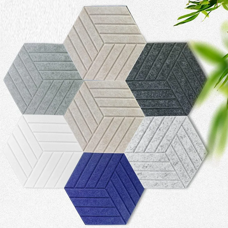 Sound Proof Panels Hexagon Self-Adhesive,12 Pcs Acoustic Panel, Sound Dampening Panel For Studio Office Home