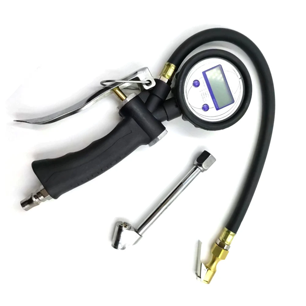 

Digital display tire pressure gauge high-precision air pressure gauge car tire inflation gauge monitoring filling pump gun