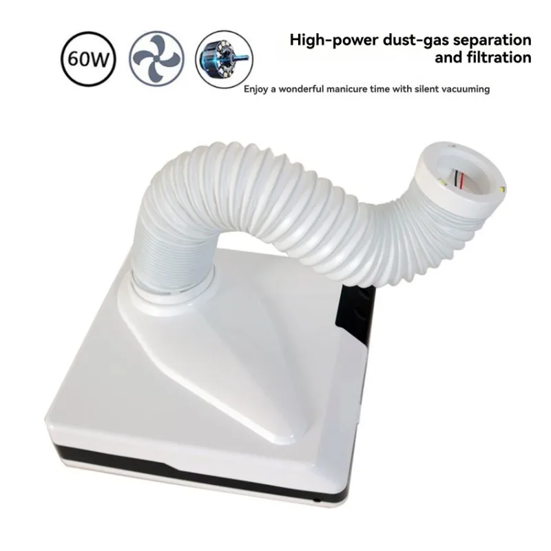 

Многофункциональный пылесборник для ногтей с выдвижной трубкой — белый наклонный рот для и резьбы по американской вилке