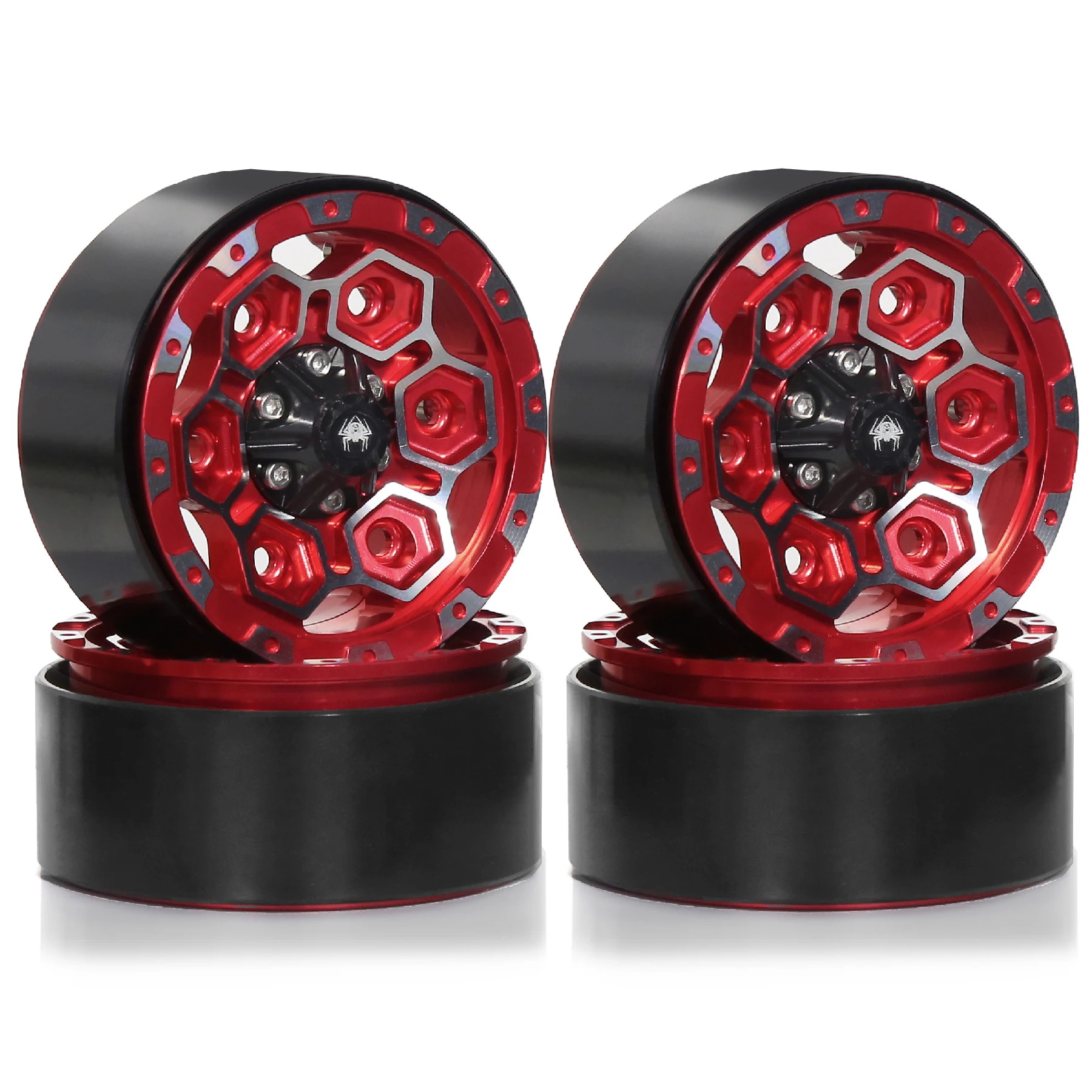 

1.9 Crawler Wheels Beadlock Wheels（4pcs） Aluminum 1.9 Wheels 12mm Hex for 1/10 RC Crawler SCX10 Pro TRX4 TRX6 VS4-10 Gen8