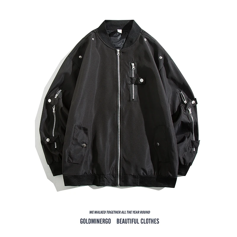 

Свободная мужская куртка-пилот American Vibe, модная многокарманная рабочая одежда Spor, молодежная верхняя одежда без весны и осени