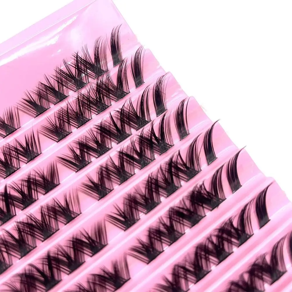 10 rzędów rzęs 3D typu kocie oko, rzęsy w stylu manga, rzęsy lisie, rzęsy do samodzielnego nakładania, puszyste sztuczne rzęsy do samodzielnego nakładania w domu