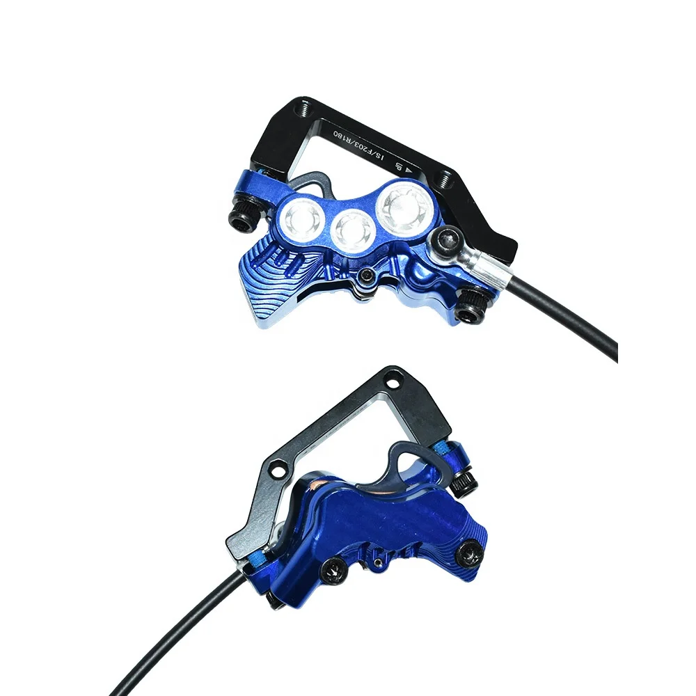 High Speed Brake Mountain Bike ATV 6 Piston Electric Bike Parts and Accessories, Hydraulic Brakes for Electric Motorcycles
