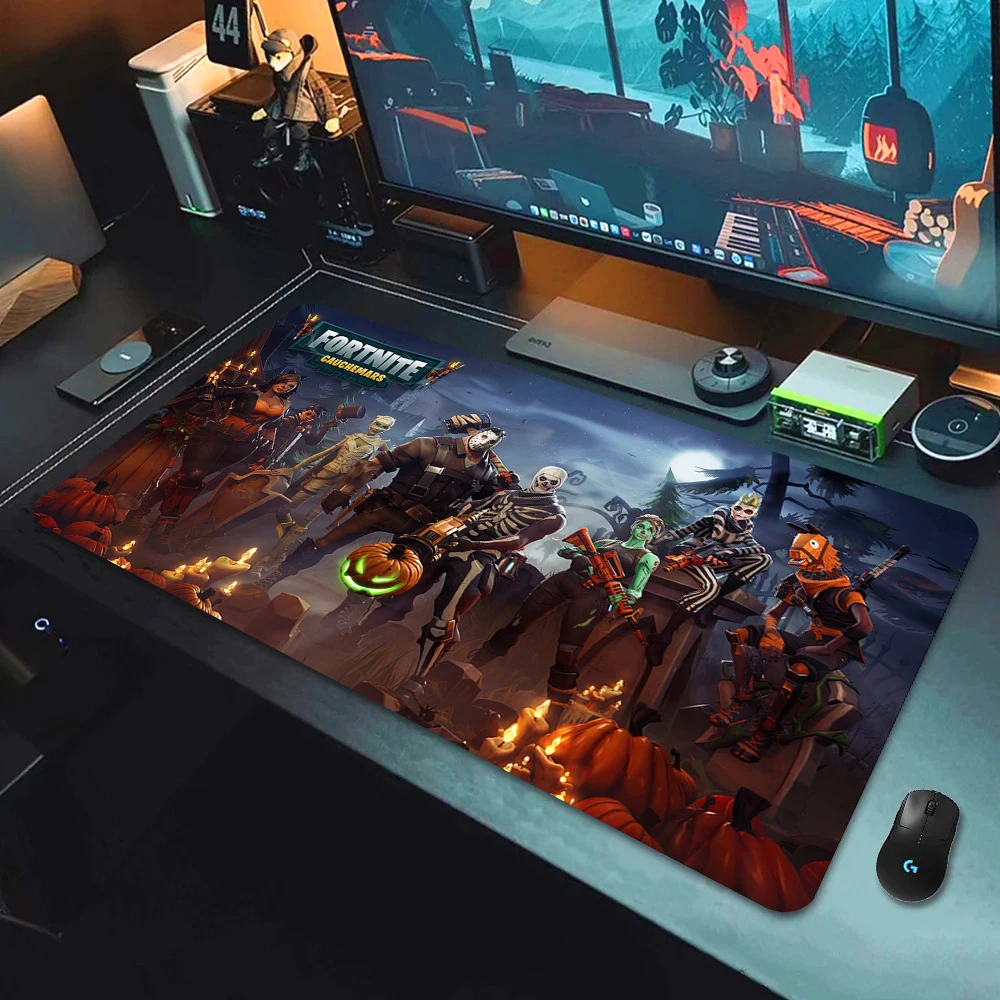 F-Fortnite Deskmat Gaming Mouse Pad Anime Mousepad Xxl Computer Accessories Desk Mat Mats Gamer Mause Office Offices Pc Desktop