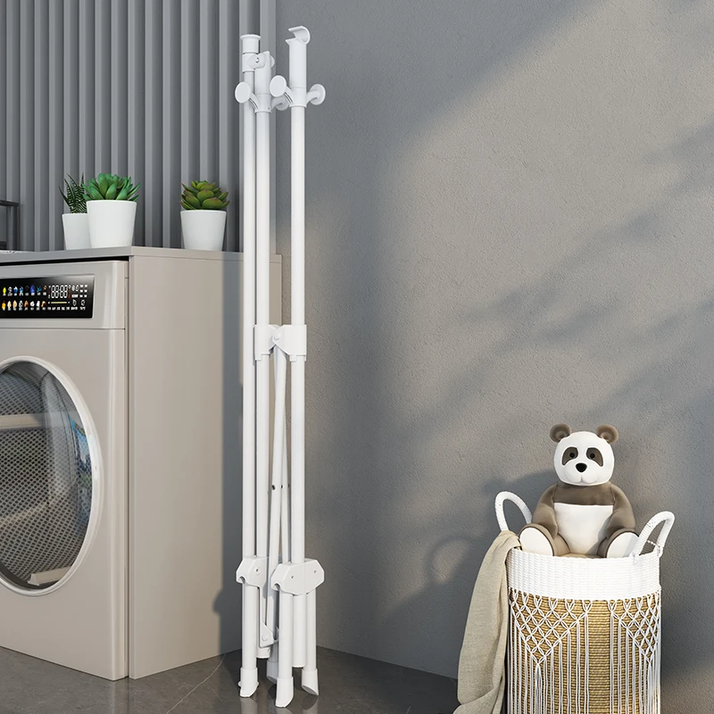 Foldable White Carbon Steel Metal Hanger for Maximum Storage Efficiency