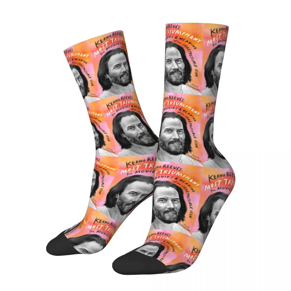 

Cool Men's Keanu Reeves Unisex Winter Socks Hip Hop Happy Socks Street Style Crazy Sock