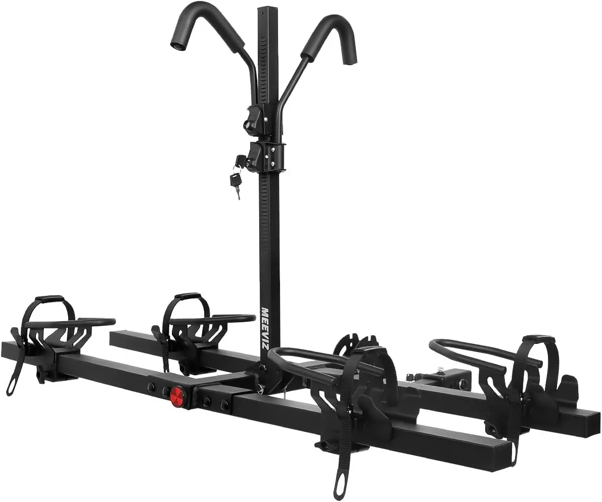 Hitch Bike Rack for 2 Bikes, Fits Cars Trucks SUVs RVs Trailers, Holds Fat Tire Mountain Electric Bikes - 200 lbs Capacity